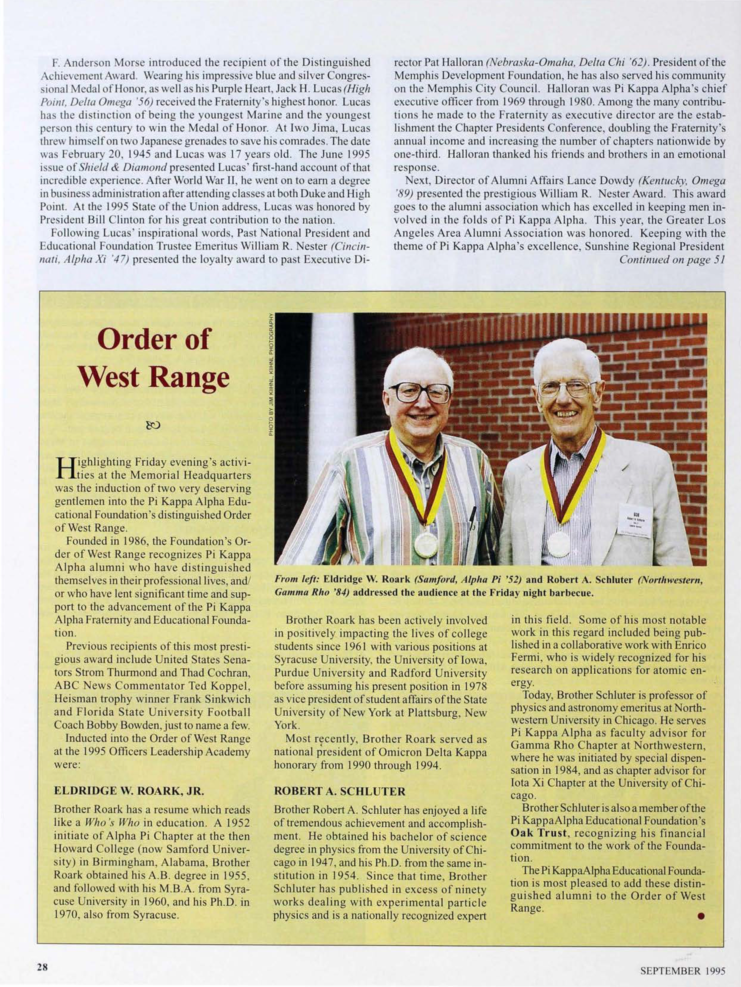 Order of West Range